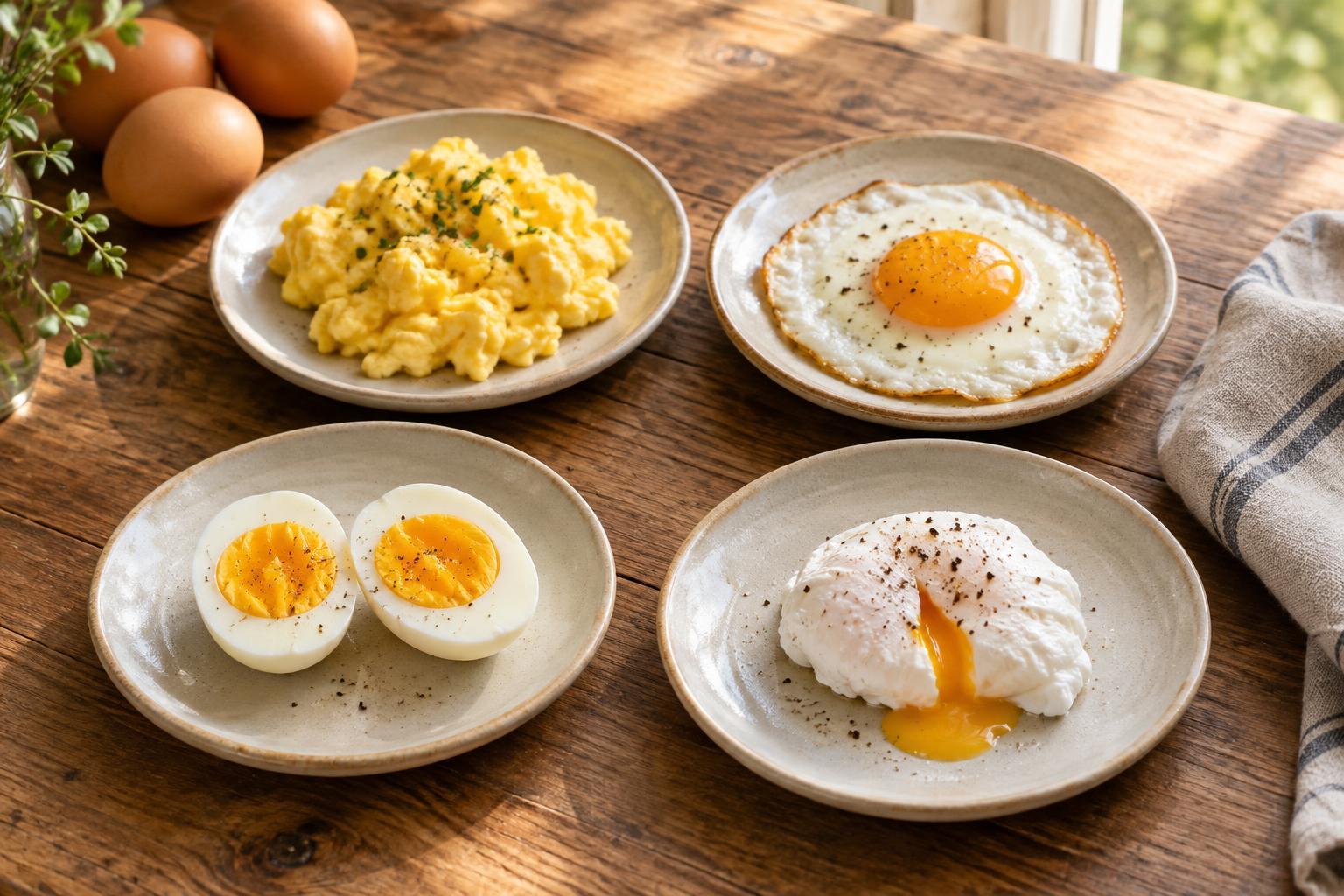 How to Cook Eggs Four Ways: Scrambled, Fried, Boiled and Poached