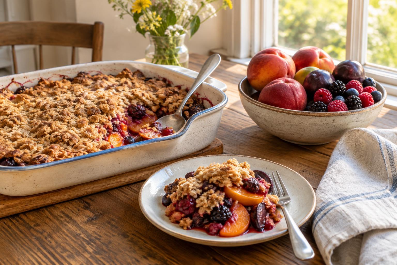 Simple Home-Cooked Desserts for Ripe Summer Fruit