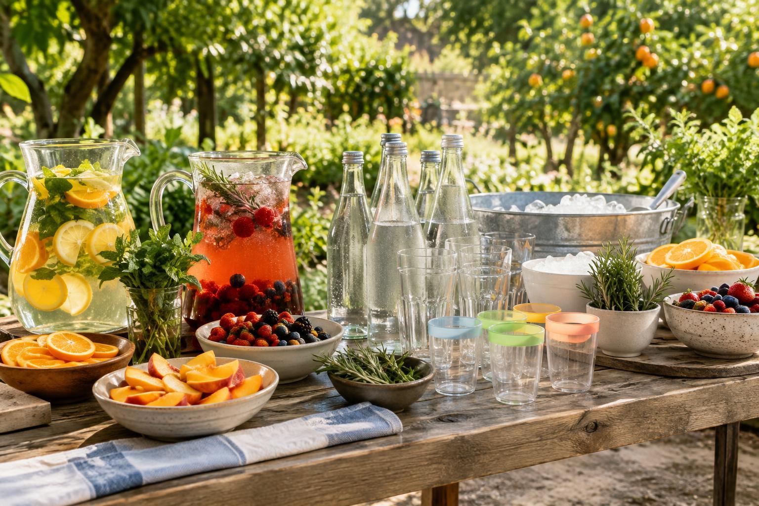 How to Build a Nonalcoholic Drink Station for All Ages