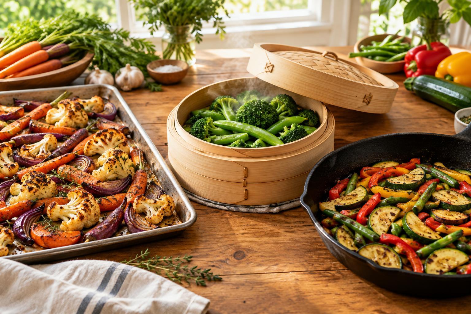 Roasting, Steaming or Sautéing: How to Choose a Vegetable Cooking Method