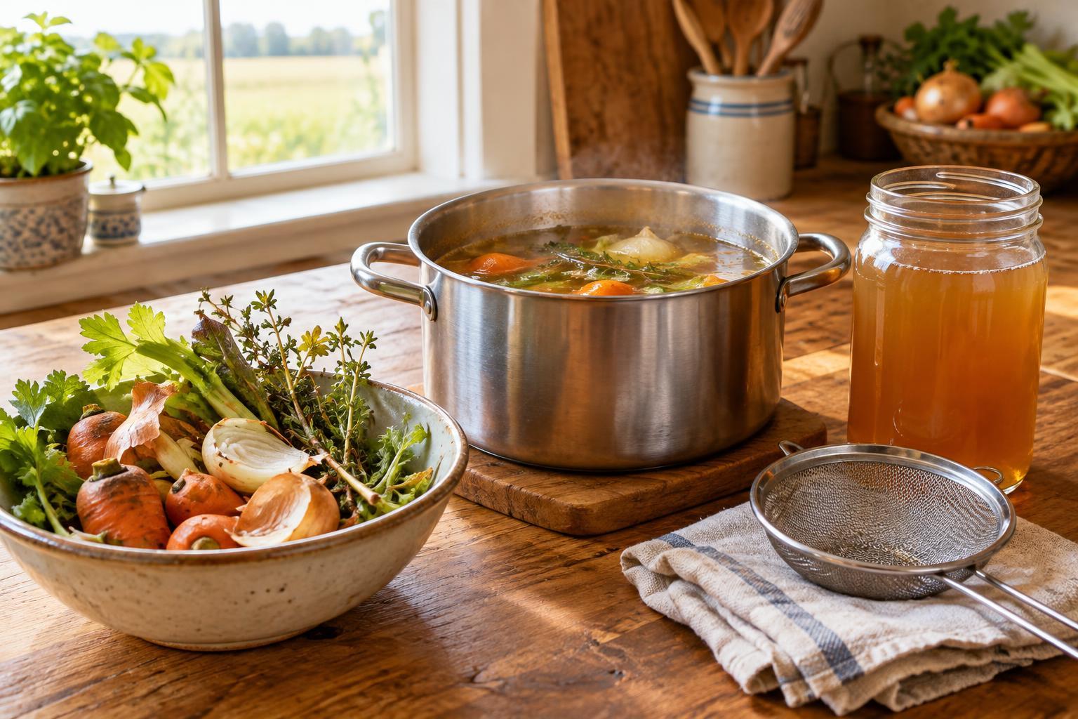A Beginner’s Guide to Making Vegetable Stock From Kitchen Scraps