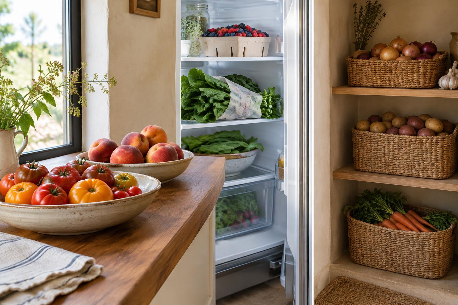 How to Store Valley Produce by Counter, Refrigerator and Pantry